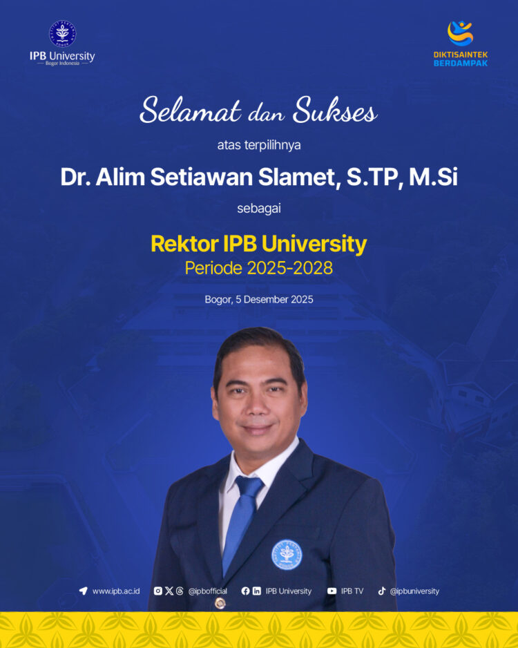 Alim Setiawan Slamer Gantikan Arif Satria Dari Jabatan Rektor IPB University